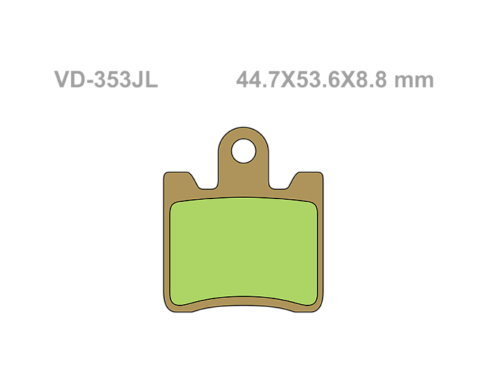VESRAH Тормозные колодки VD-353JL