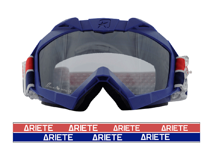 Очки кроссовые ARIETE ADRENALINE PRIMIS сине-красные