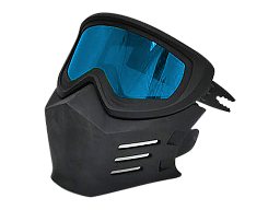 Очки с маской, комплект для шлема SIMPSON CHOPPER зеркальный иридиум