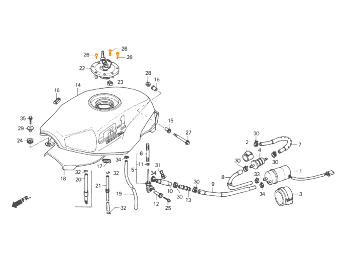HONDA Болт 90074-MT4-000