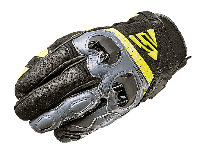 Мотоперчатки FIVE SF2 grey/fluoyellow 10/L