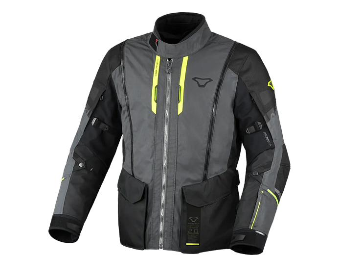 Мотокуртка MACNA AIR HYBRID 2.0 NIGHT EYE ткань черно/серая L