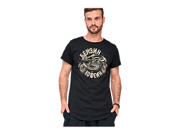 VolgaWear Футболка Бензин и кофеин черная кастомная S