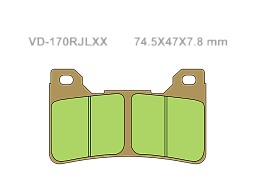VESRAH Тормозные колодки VD-170RJLXX