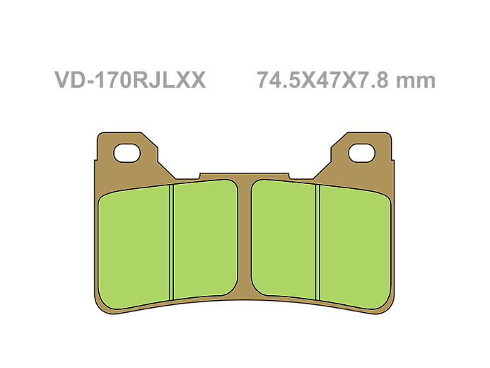VESRAH Тормозные колодки VD-170RJLXX