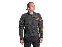 Мотокуртка ткань FSD DOMINO black/orange L