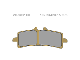 VESRAH Тормозные колодки VD-9031RJLXX