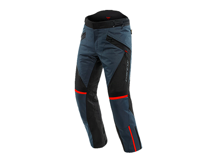 Мотобрюки ткань DAINESE TEMPEST 3 D-DRY 80E EBONY/BLK/LAVA-RED 54