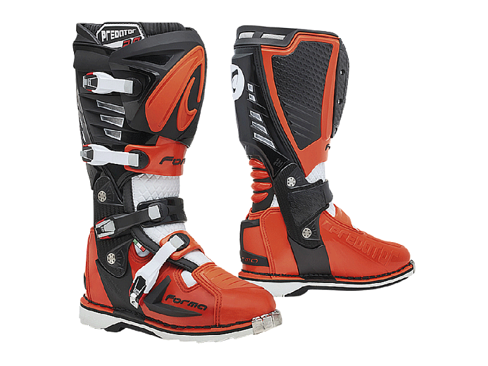 Кроссовые мотоботы FORMA PREDATOR 2.0 BLACK/ORANGE/WHITE 46