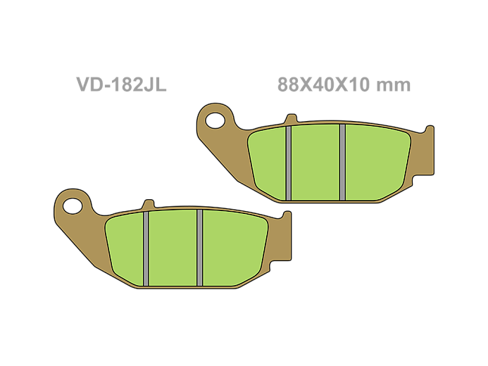 VESRAH Тормозные колодки VD-182JL