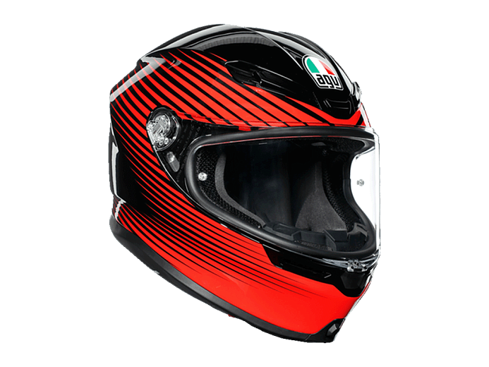 Мотошлем AGV K6 RUSH BLACK/RED L