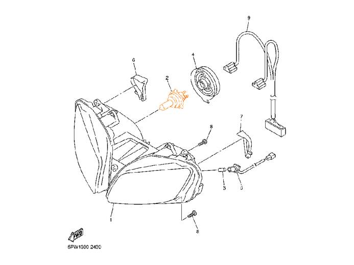 Лампочка 8V0-84314-10