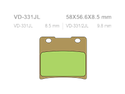 VESRAH Тормозные колодки VD-331JL