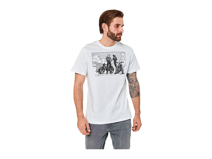 VolgaWear Футболка Caferacer communty белая XXL