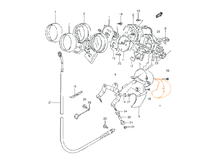 SUZUKI Корпус приборки 34211-33DC0