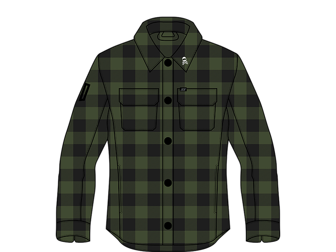 Моторубашка  FSD True Grit black/olive L