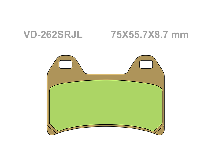 VESRAH Тормозные колодки VD-262SRJL