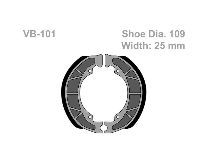 VESRAH   Тормозные колодки VB 101