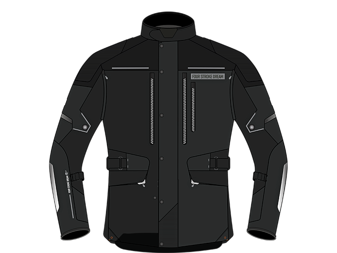 Мотокуртка ткань FSD JIME black L
