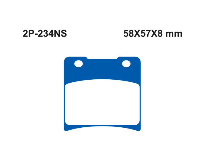 Тормозные колодки NISSIN 2P-234NS