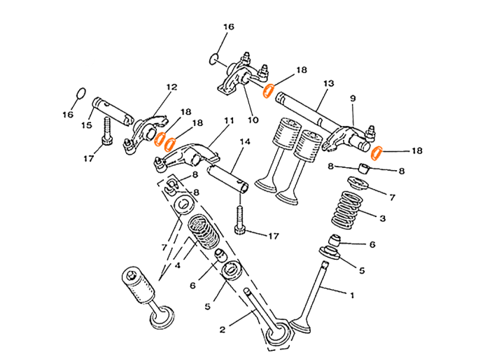 HISUN HS700ATV Шайбы стабилизации