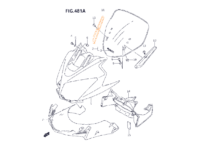 DL650 НАКЛАДКА пр.
