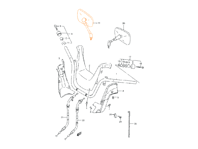 SUZUKI GSF1200 Зеркало 56500-03f00