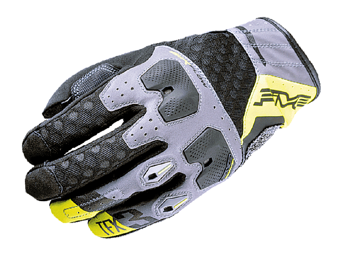 Мотоперчатки FIVE TFX3 AIRFLOW gray/fluoyellow 8/S