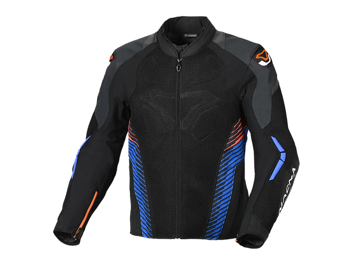 Мотокуртка MACNA NOVIC черно/сине/оранжевая XXL
