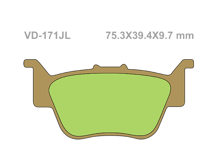 VESRAH Тормозные колодки VD-171JL