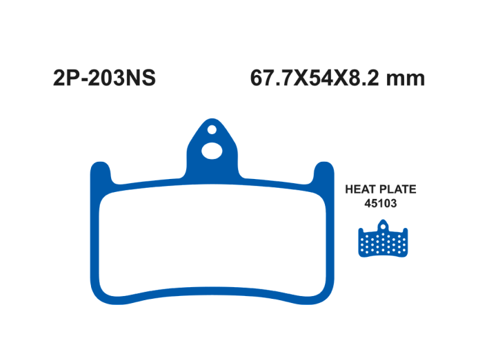 Тормозные колодки NISSIN 2P-203NS
