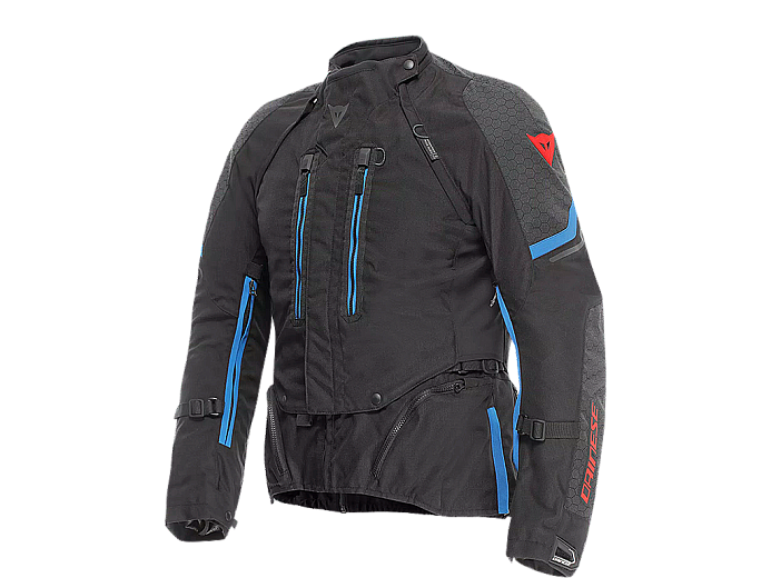 Мотокуртка ткань DAINESE SUPER ADVENTURE ABSOLUTESHELL D01 BLACK/BLACK/BLUE 48