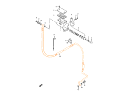SUZUKI VS1400 Шланг магистрали сцепления 59900-38B30-000