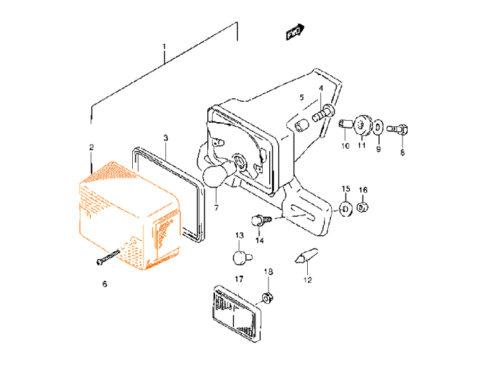 SUZUKI Линза стоп-сигнала 35712-42A30-000