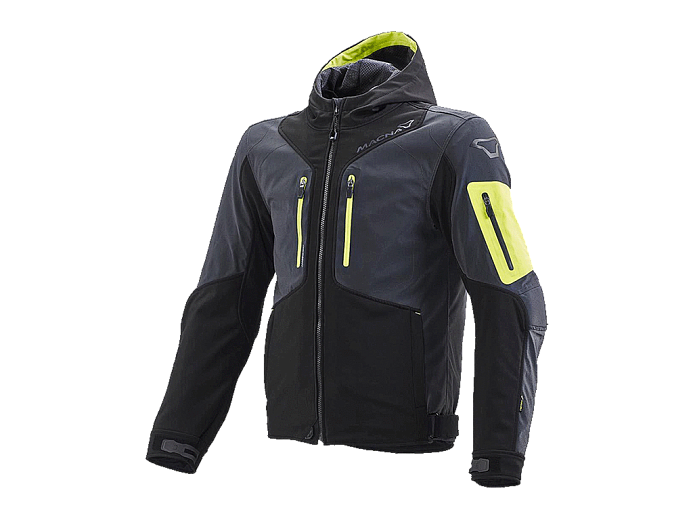 Мотокуртка MACNA AYTEE ткань черно-серо-салатовый S