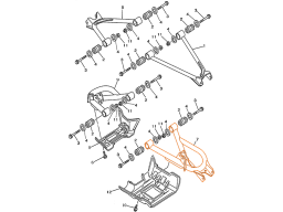 HISUN HS700ATV Задний нижний лев.рычаг подвески 5722A-107-0000