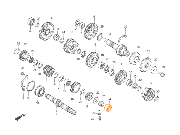 HONDA Подшипник 91023-MN4-003
