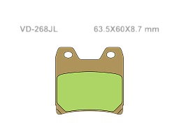 VESRAH Тормозные колодки VD-268JL