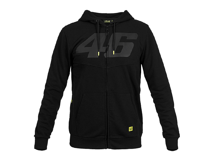 VR46 Худи Core 46 tone on tone мужск.черн XS