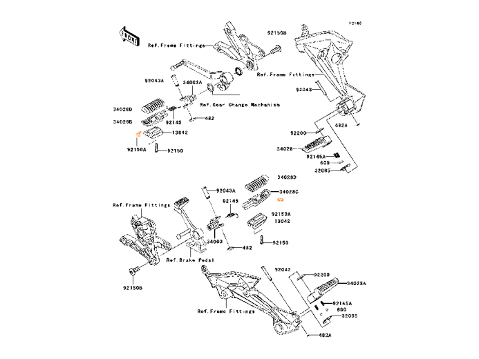 KAWASAKI Болт 92150-1114