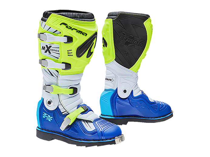 Кроссовые мотоботы FORMA TERRAIN TX YELLOWFLUO/WHITE/BLUE 47