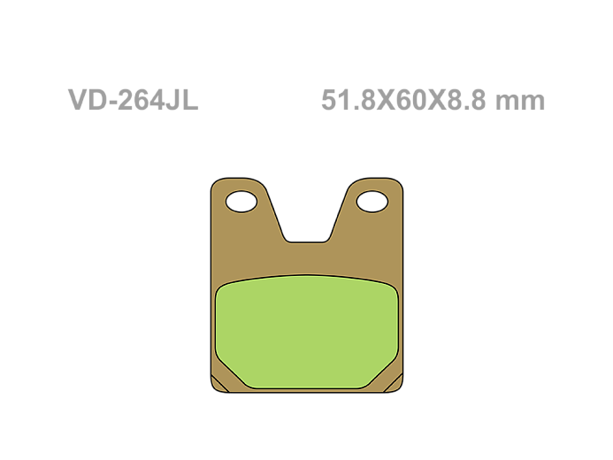 VESRAH Тормозные колодки VD-264JL