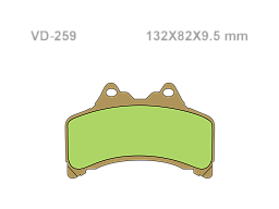 VESRAH Тормозные колодки VD-259JL