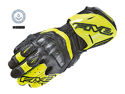 Мотоперчатки FIVE RFX WP black/fluoyellow 9/M