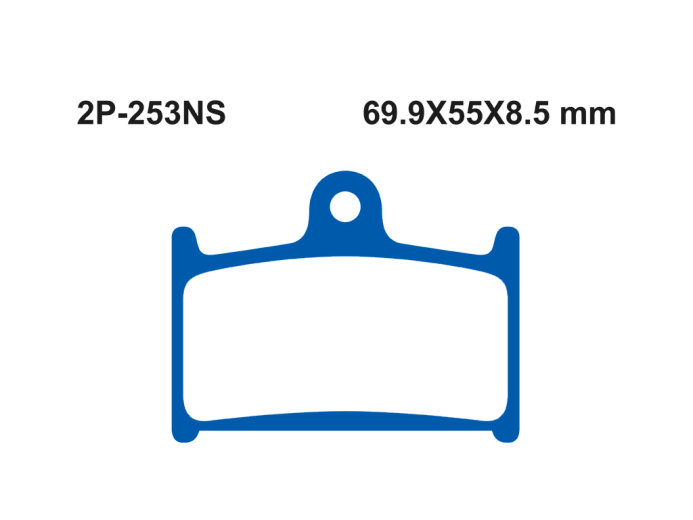 Тормозные колодки NISSIN 2P-253NS