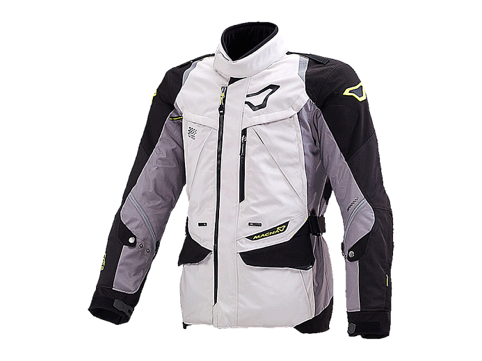 Мотокуртка MACNA EQUATOR ткань бело-черно-серая S