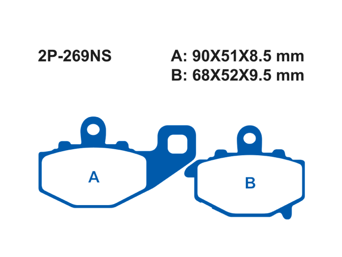 Тормозные колодки NISSIN 2P-269NS