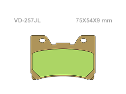 VESRAH Тормозные колодки VD-257JL