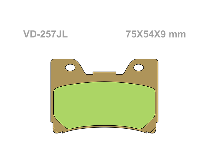 VESRAH Тормозные колодки VD-257JL