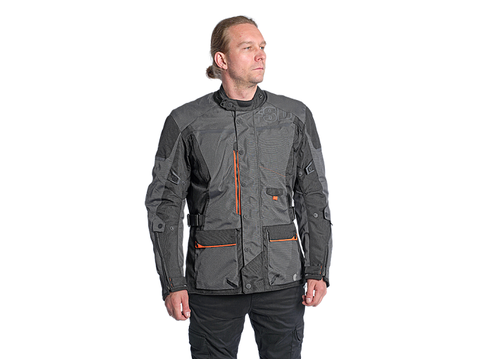 Мотокуртка ткань FSD JILE anthracite/black/orange L